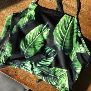 Albion Fit Switchback Crop Swimsuit Top
